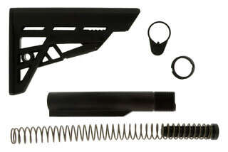 ATI TactLite 6-position MIL-SPEC AR-15 stock assembly kit with carbine buffer, spring, and receiver extension.